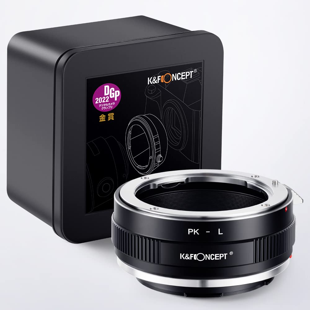 Concept Manual Focus Lens Mount Adapter for Pentax K Mount Lenses to Leica L Mount Available at the retail K&F PK-L (PK) Lenses. manufacturer's store.