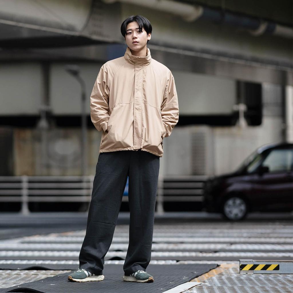 Ametohare Mountain Parka Stand Jacket Dark AH-1010 Water-Repellent (JP, Alphabet, Small, Beige)