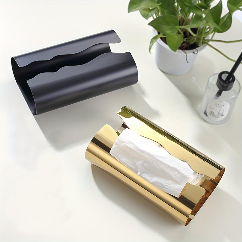 Stainless Steel Tissue Box Living Room Desktop Napkin Holder Table Decoration Tissue Case Storage Box Kitchens Accessories