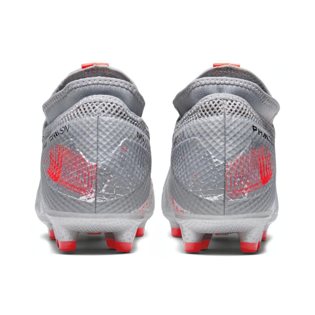 Nike Phantom Vision 2 Academy DF MG 'Metallic Grey Crimson' Men's CD4156-906