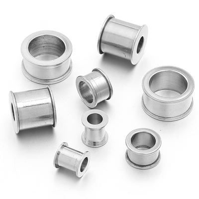 5-10pcs/lot Stainless Steel Spacer Beads Big Hole Round Big Hole Slider Beads DIY Jewelry Making Necklace Bracelet Accessories