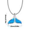 Collana Aobao Coda di Balena con Ciondolo Coda di Pesce e Catena a Maglie di Rame