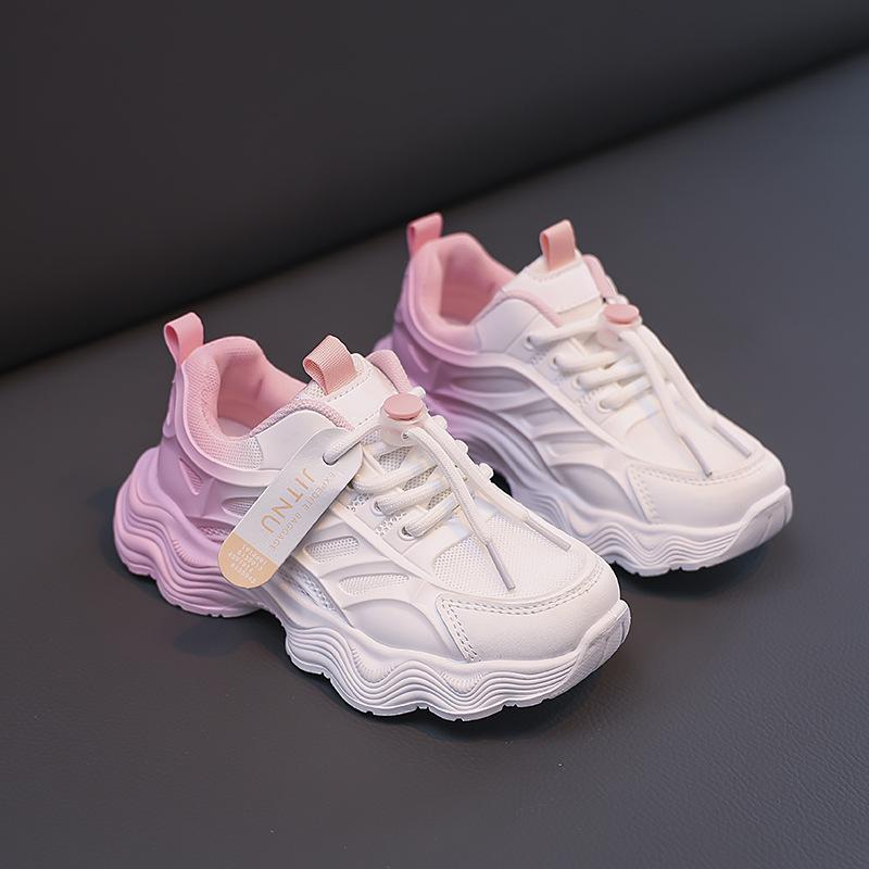 Children's Sports Shoes Spring New Boys Casual Shoes Versatile Autumn Girls Dad Shoes Breathable Medium and Older Children's Shoes