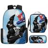 Spiderman School Backpack Set With Oxford Fabric Breathable Waterproof For Kids