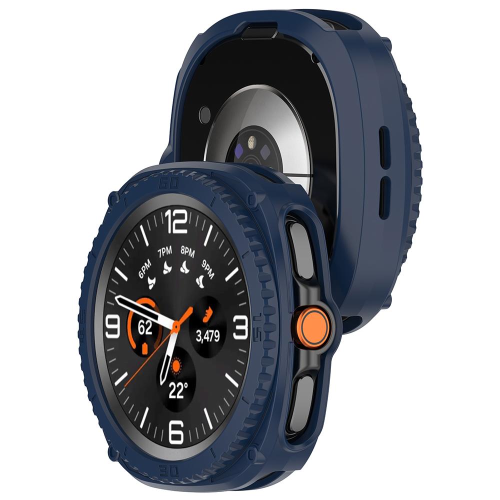 Schutzhülle + Lünettenring für Samsung Galaxy Watch8 Classic 46mm Silikon SmartWatch Stoßfeste Schutzhülle