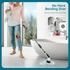 9-in-1 Electric Spin Scrubber with Wireless Brush Heads, Battery Indicator, Dual Speeds, Telescopic & Detachable Handle - USB Rechargeable