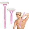 Pink Lotion Applicator Self Sunscreen Ointment Tanning Back Applicator Stick Portable Long Handle Foldable Apply Roller