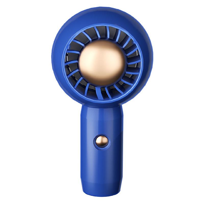 

Space Y Storm Hand-held Fan Portable USB Rechargeable ABS Cooling Fan Mini Summer Mute Fan Blue