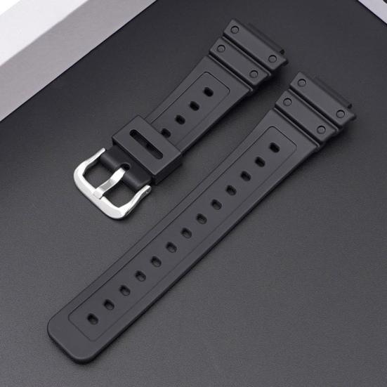 Wristwatch Strap Waterproof Durable Sweat-proof Non-fading Wear-resistant Breathable Soft Smart Watch Band Replacement for DW-6900/GW-M5610/DW-5600E