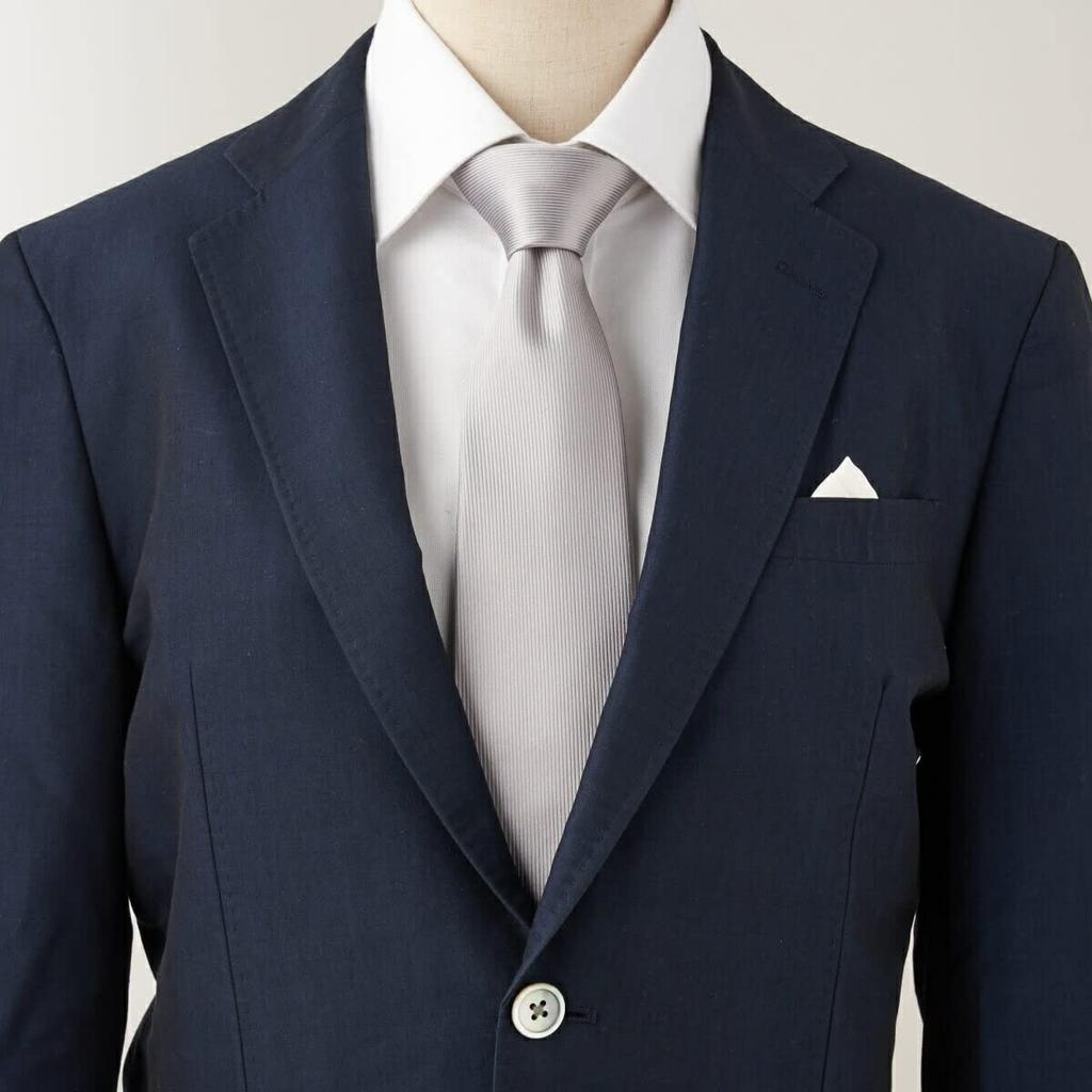 [Ogier] Men's 100% Silk Jacquard Tie, Solid Color, Gift, Present, Business, Stylish