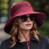 1pc Women's Bucket Hat, Foldable Wide Brim Sun Hat For Beach, Casual Outdoor Breathable UV Protection