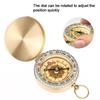 Camping Hiking Pocket Brass Golden Compass Portable Compass Navigation Outdoor
