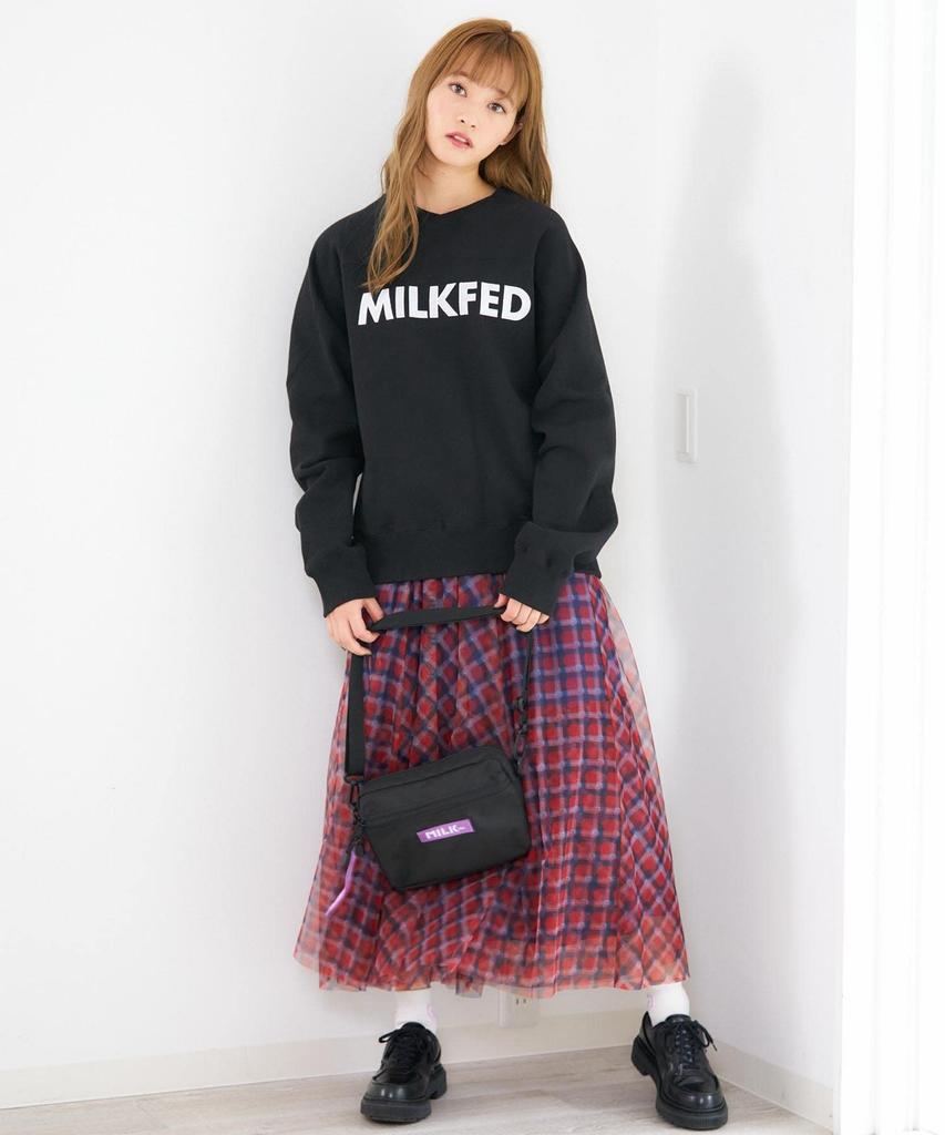 MILKFED BASIC SHOULDER BAG (103214053003), Women's, Light Purple, Free Size