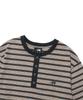 NICEGHOSTCLUB Stripe Henley Ls Tee_Grey(Ng2Gfut551A)