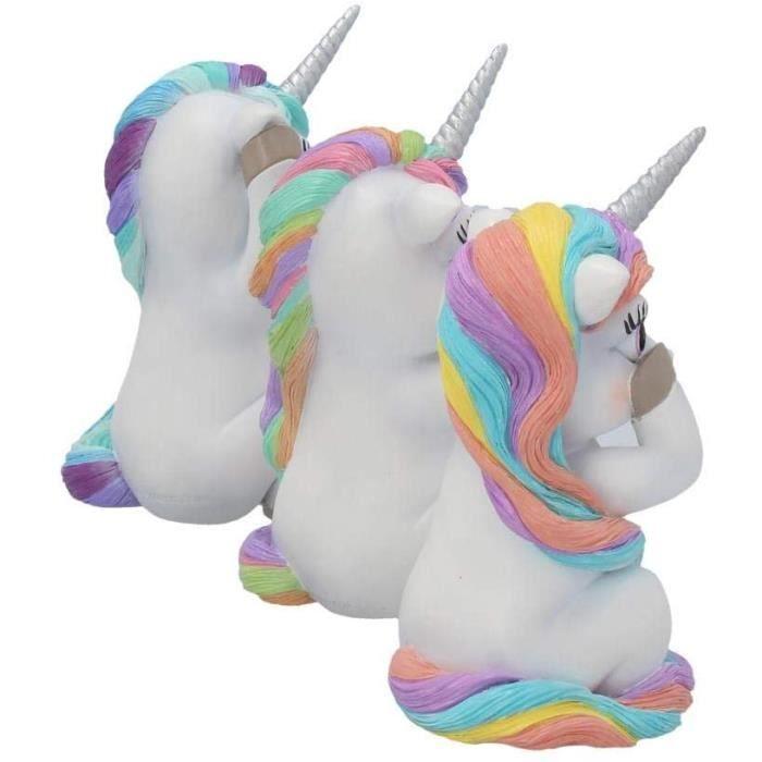 Figurine - NEMESIS NOW - Trois Sage Cutiecorns - Résine - Peinte à la main - 9.5 cm