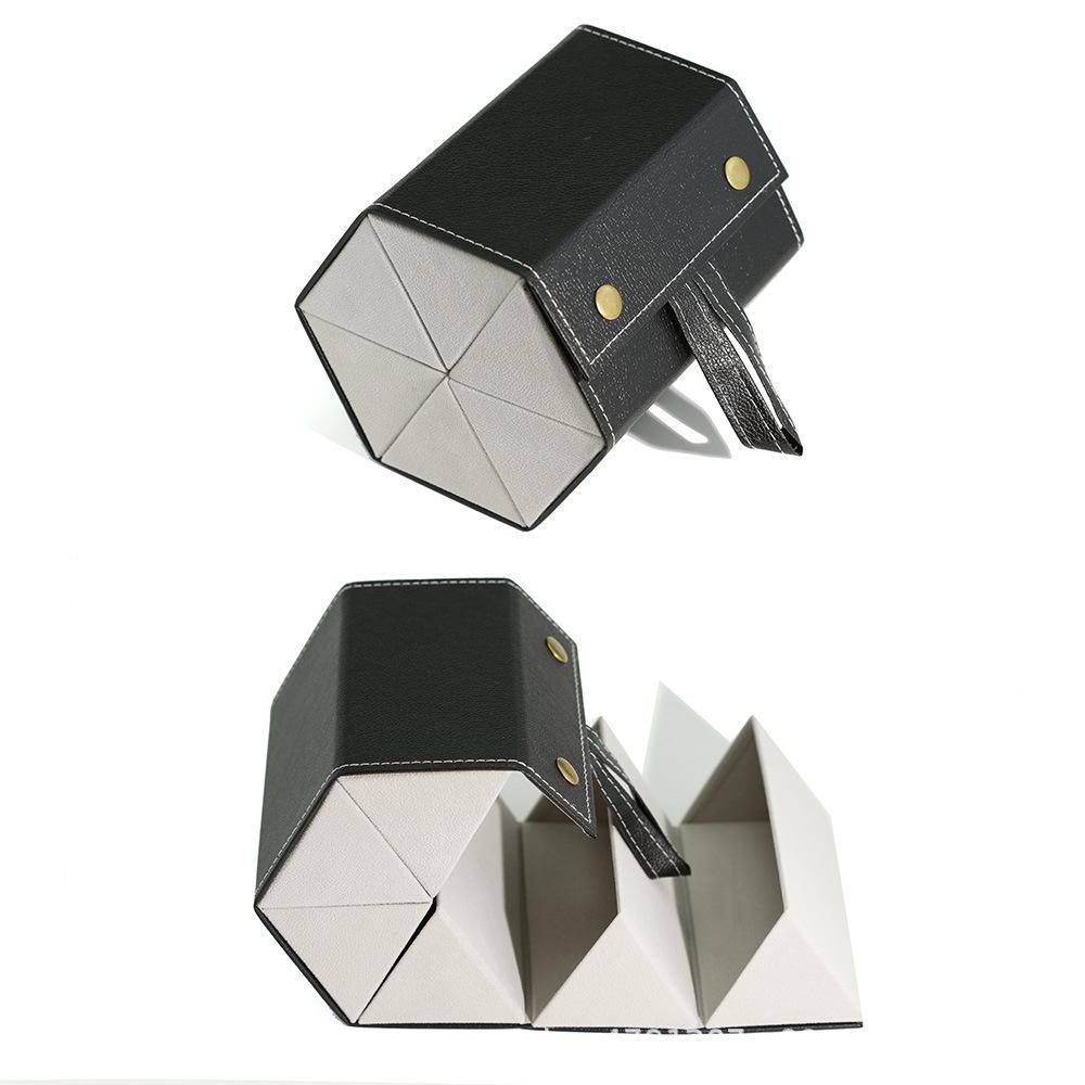 Portable Foldable Glasses Box 2/3/6 Multi-slot Eyeglass Storage Display Organizer PU Leather Travel Sunglasses Case