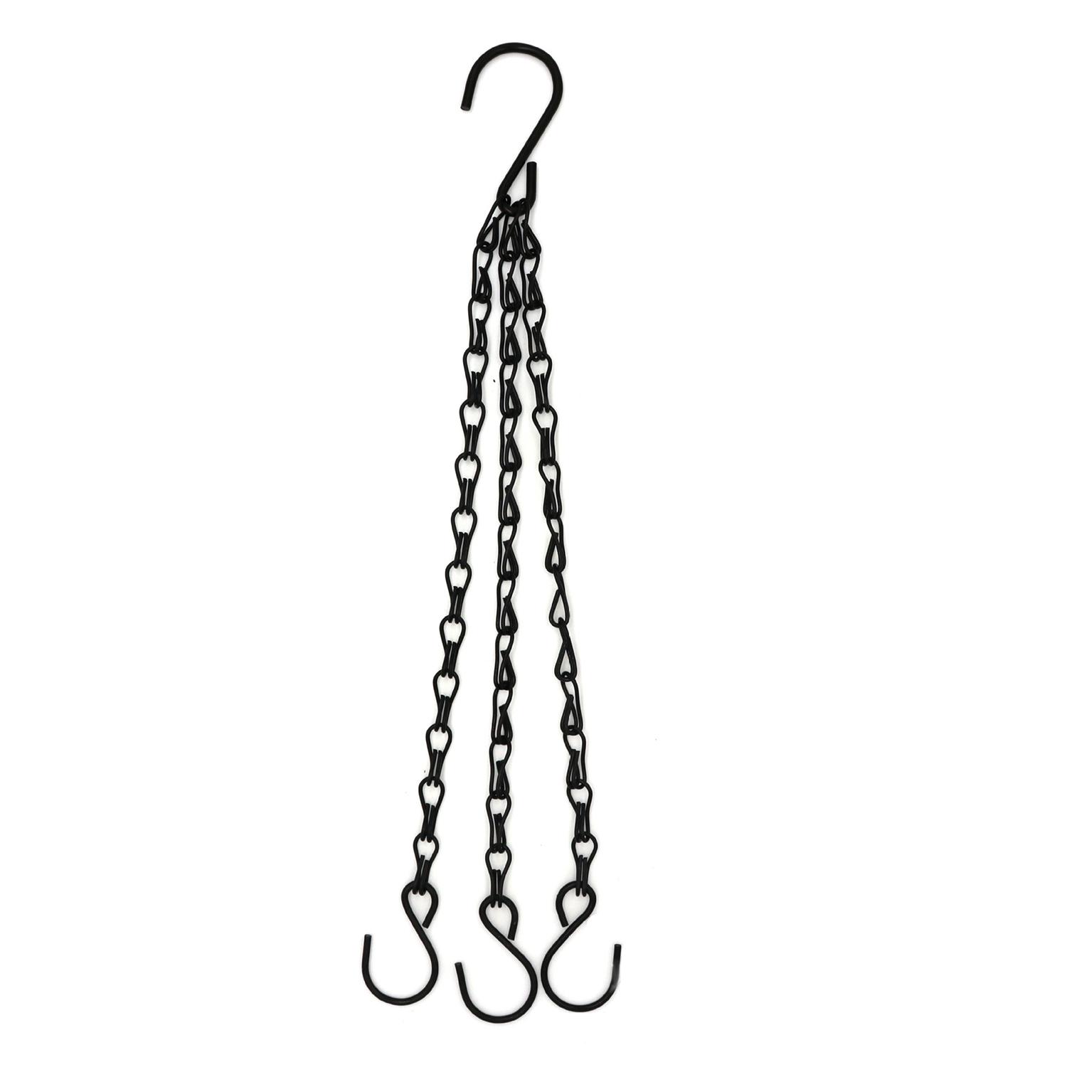 

40cm Hanging Basket Chain With 3 Hooks Bonsai Hydroponic Plants Plant Grow Basin Home Garden Decor Flower Plant Pot Hanger Chain