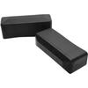 External End Cap for Profile, Cap, Roof, 80x20, 10 PCS, BLACK