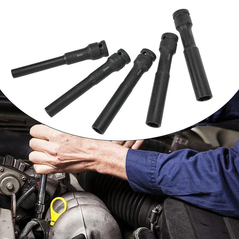 1/2 Drive Socket Wrench Hex Socket Head 8-19Mm Socket Head Tire Removal Tools Adapter Spanner Converter