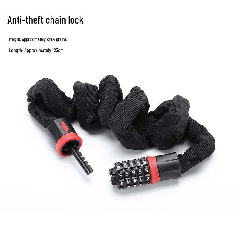 GEETHA 5013 Anti-Theft 5-Digit Password Bicycle Chain Lock