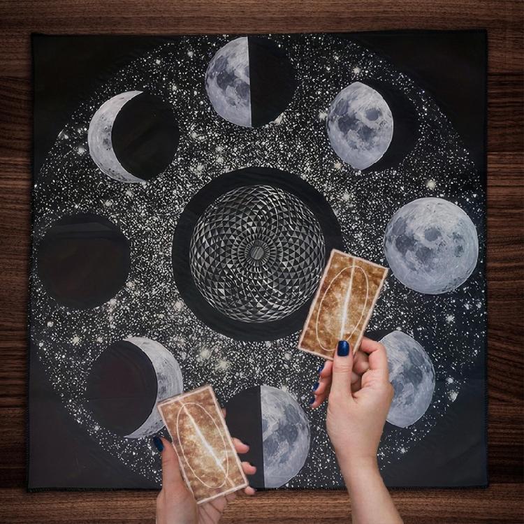 Moon Phases Astrologys Tarots Tablecloth Altars Cloth Divinations Tablecloth
