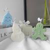 4Pcs Christmas Silicone Candle Molds Set - Reusable, Soft Easy-to-Release Craft Molds for Aromatherapy Candles Handmade Soaps