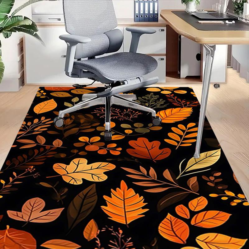 1PC Autumn Leaves Extra Large Non Slip Floor carpet, Office, family, bedroom, Studio Large Area Rug Indoor Rugs, Vibrant Colors