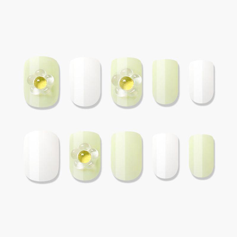 Wiederverwendbarer Nagelspitzen-Tropfen Blume (Normales Quadrat)