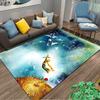 "Little Prince Inspired Carpet with Birds and Starry Sky Design" Suitable for Use As an Anti-slip for Living Room Bedroom Sofas
