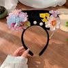 Flower Ancient Style Headband Pearl Hanfu Hair Clip Traditional Chinese Style Headwear  Cosplay