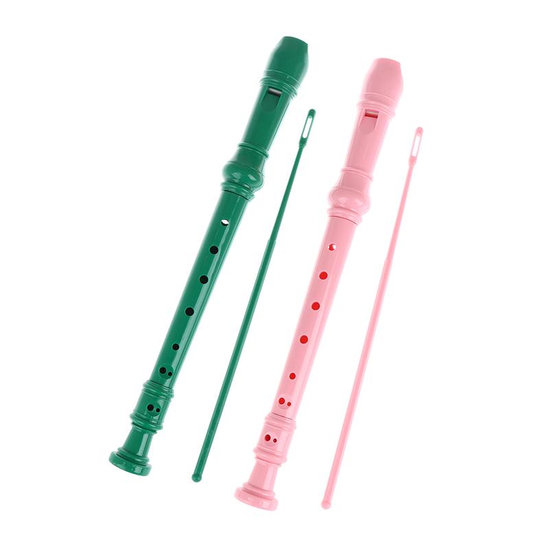 8-Hole Flute Set Vertical Flute Beginners Professional Practice Recorders Abs Flute With Cleaning Rod Orff Woodwinds Instruments