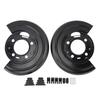 Pair of Rear Brake Dust Shield Backing Plates Kit 4C3Z2210AA for F‑450 F‑550 Super Duty Excursion