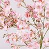 Fake Floral Artificial Pear Flowers Real Touch Handmade Simulation Pear Blossom Artificial Plum Blossom Faux Flower Branch
