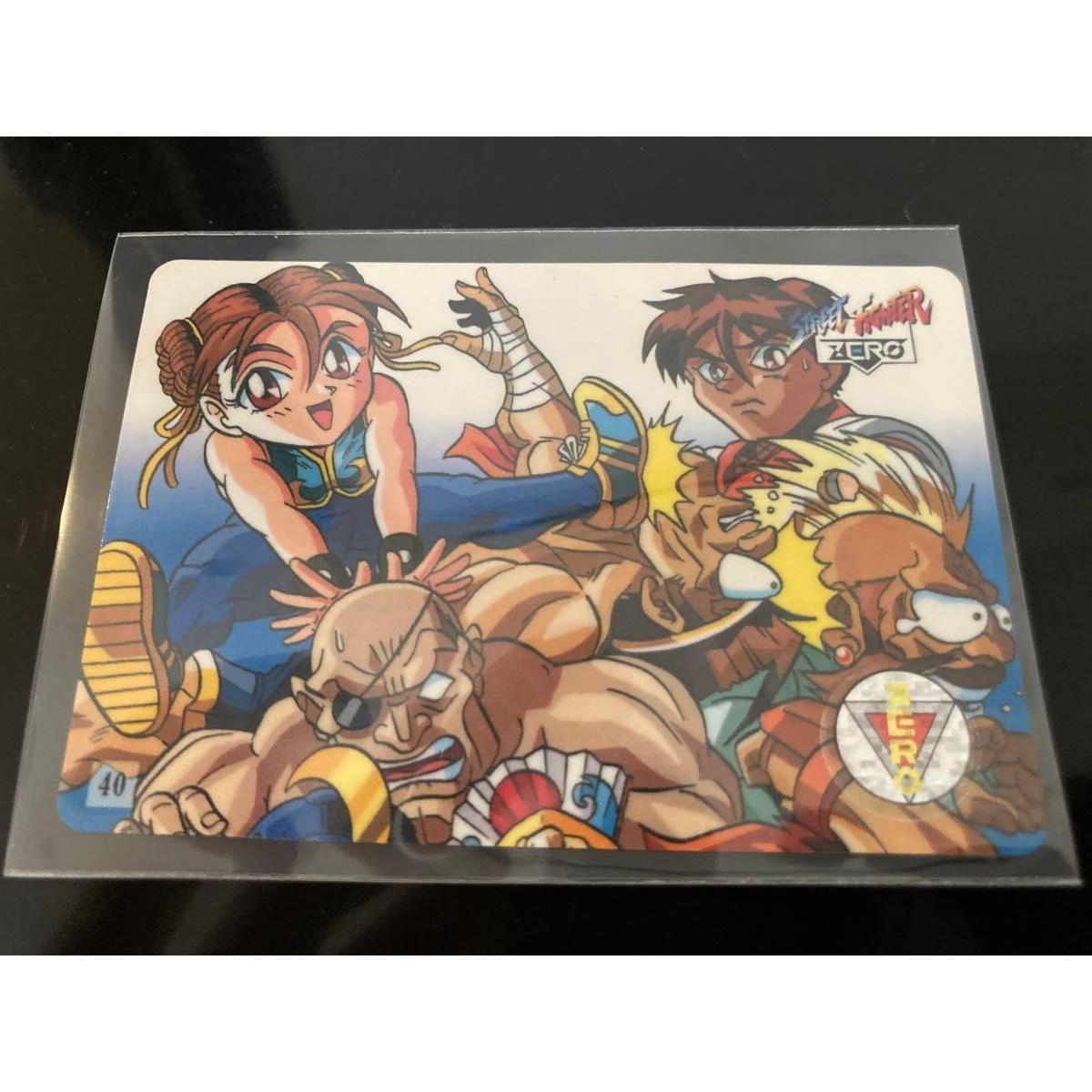 Used Today only price [Rare/Good condition] Street Fighter ZERO Carddass 40 Chun-Li Sagatguy