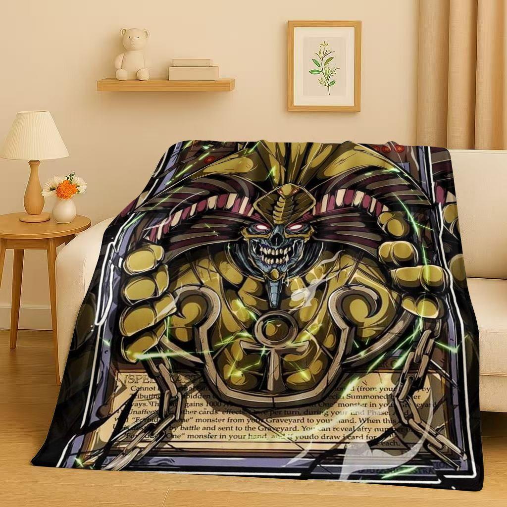 Winged Dragon of Ra Yu-Gi-Oh MONSTER CARD Cartoon Flannel Blanket,Soft Warm Plush Throw for Home Bedroom Bed Sofa Cover Office