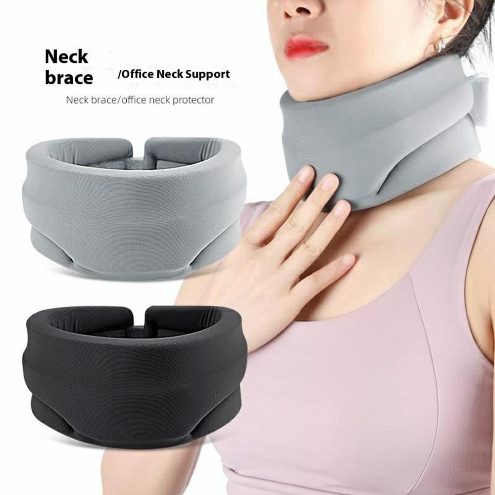 Neck Support Brace Cervical Collar Foam Cushion Lightweight Comfortable for Travel/Home