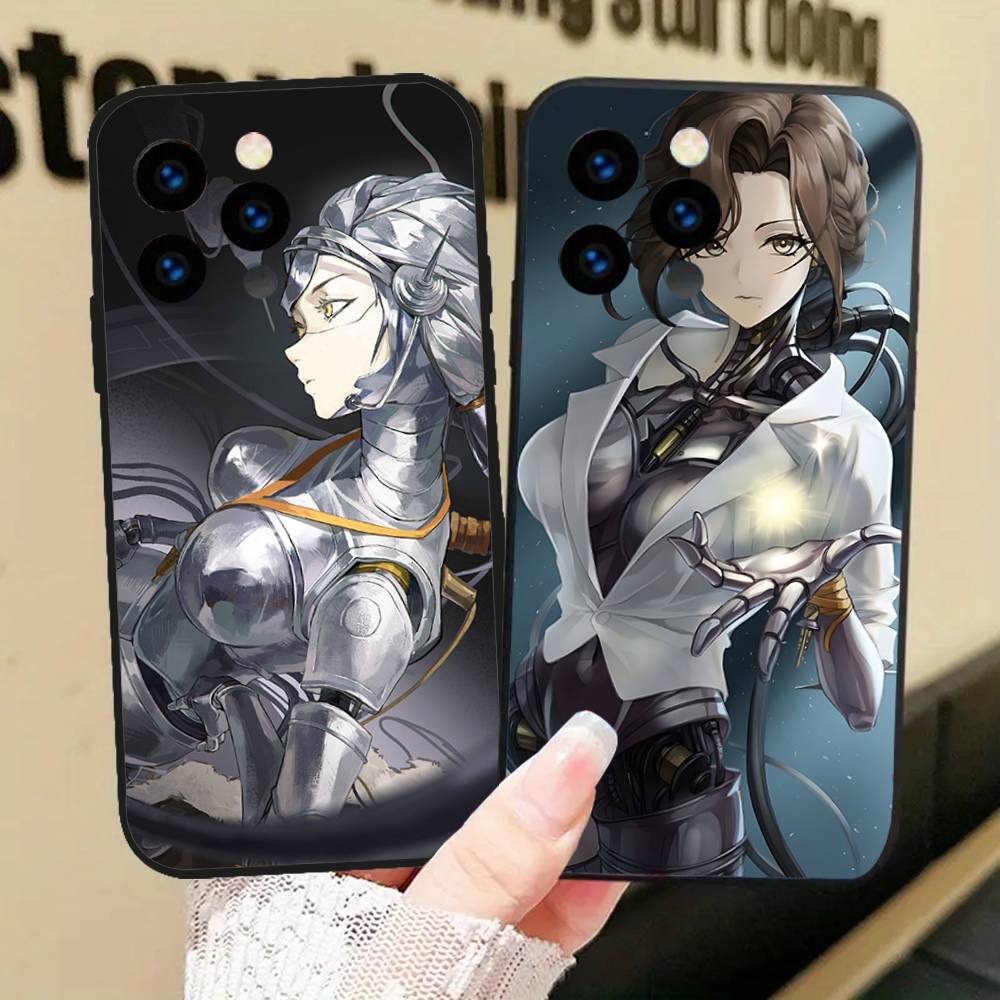 Lucy Animiertes Spiel R-Reverse 1999 Handyhülle Für IPhone 17 Air 16 15 14 13 Pro Max 11 12 Schwarze Silikonhülle