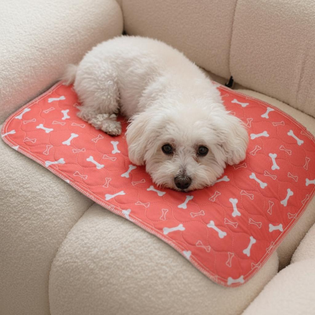 Reusable PVC Washable Dog Pee Pad Leakproof Non-slip Blanket Mat Outdoor Portable Pet Sleeping Mat for Incontinence Housebreak