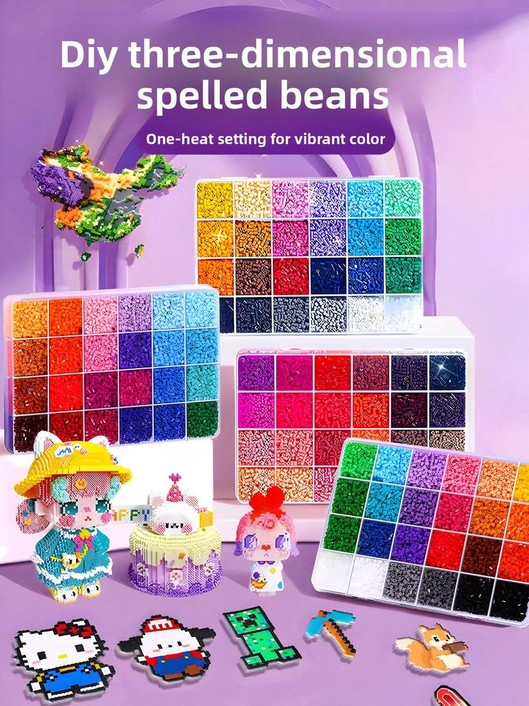 שק חומרים DIY להכנה עצמית של שעועית פינדו, סט מלא של צבעי MARD תלת-ממדיים מותכים, כלים, שק נייר גיהוץ