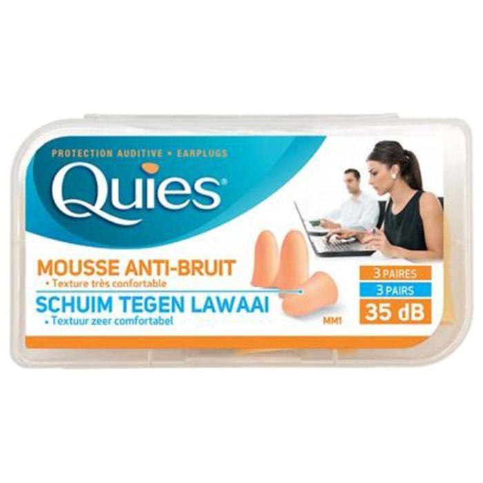 Quies Protection Auditive Mousse Confort 3 Paires