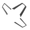 3Pcs Steering Wheel Button Frame Trim Carbon Fiber Sticker Fit for Mazda MX‑5 ND 2016‑2020
