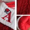 Woven Christmas Socks Woolen Christmas Tree Pendant Letters Christmas Knitting Stocking  Fireplace