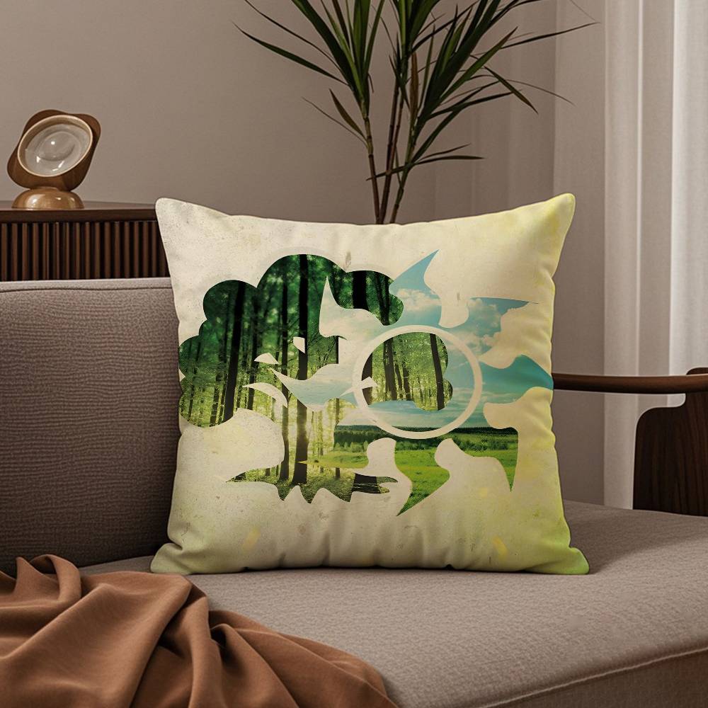 Games M-Magic The Gathering Pillow Case Pattern Printing Pillowcase Living Room Sofa Cushion Cover Bedroom Room Decor