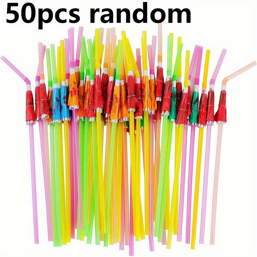 2050Pcs 9.45" Colorful Drink Straw Umbrellas - Cocktail Stirrers For Hawaiian Luau Beach Parties Bars Juices Shakes Jxb