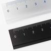 SLIP-ON Aluminum Ruler 15cm Black B-DAR-2802 with Cutter and 0cm Marking