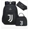 Kids Soccer Backpack Large Capacity School Bags Set of 3 Fan Gear for Boys Girls Waterproof Durable
