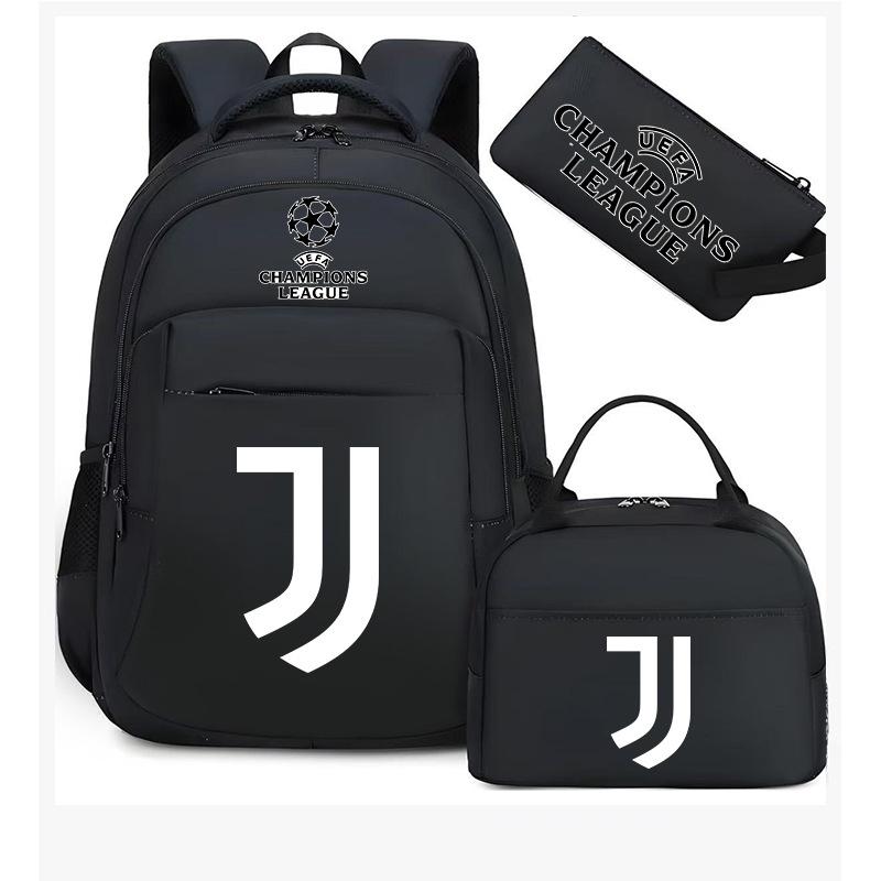 Kids Soccer Backpack Large Capacity School Bags Set of 3 Fan Gear for Boys Girls Waterproof Durable