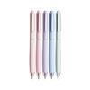 5 Colors Retractable Gel Pen 0.5mm Neutral Pen Signature Pen School Supplies