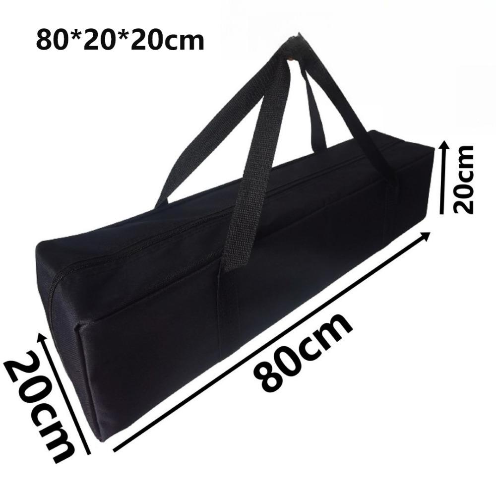 Borsa Portaoggetti Nera Grande Borsa per Palo Tenda in Tela Nuova Borsa Portaoggetti in Tessuto Oxford Forniture da Esterno