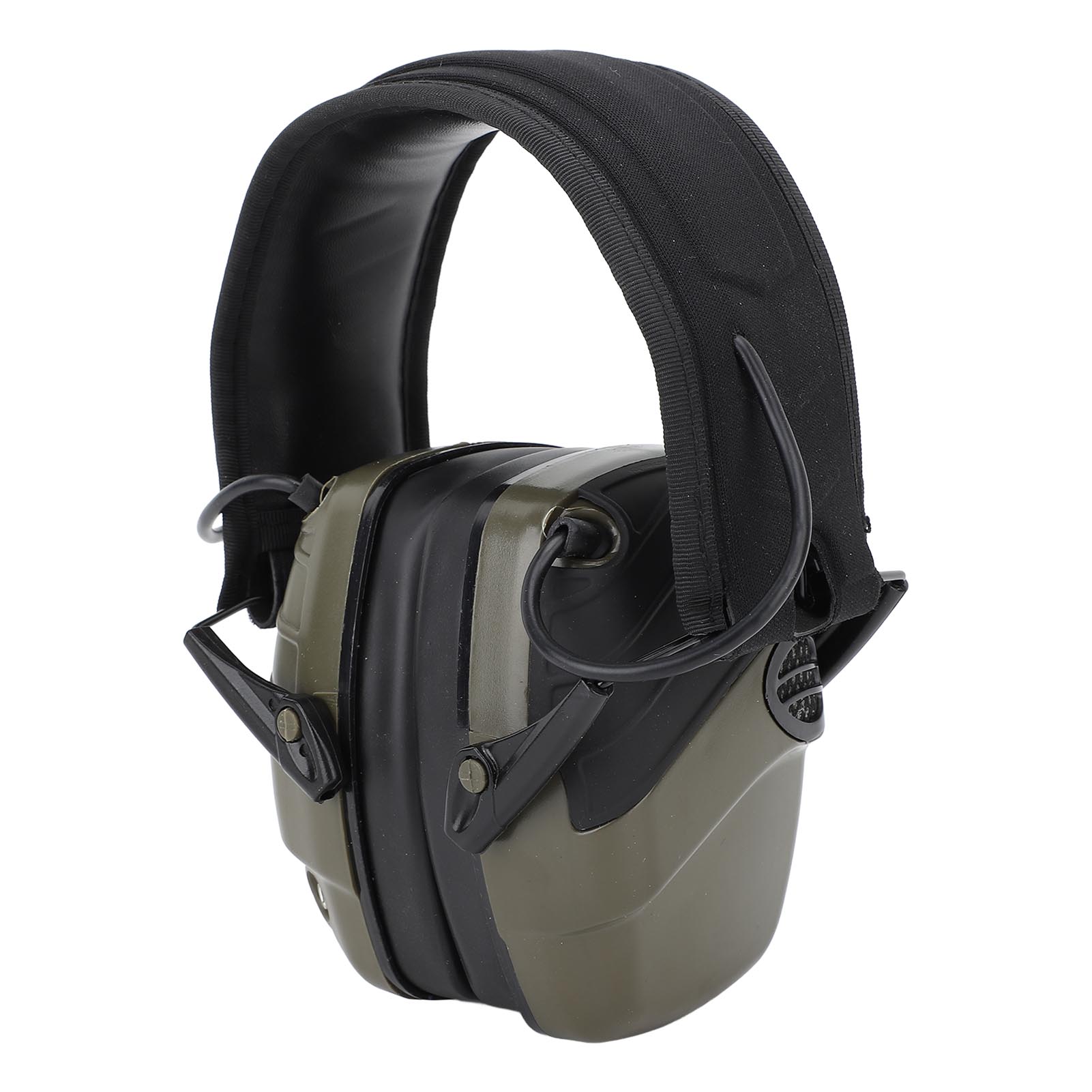 Electronic Shooting Earmuffs ABS Hearing Protective Noise Reduction Headphone for Outdoor Shooting Hunting Practice OD Green